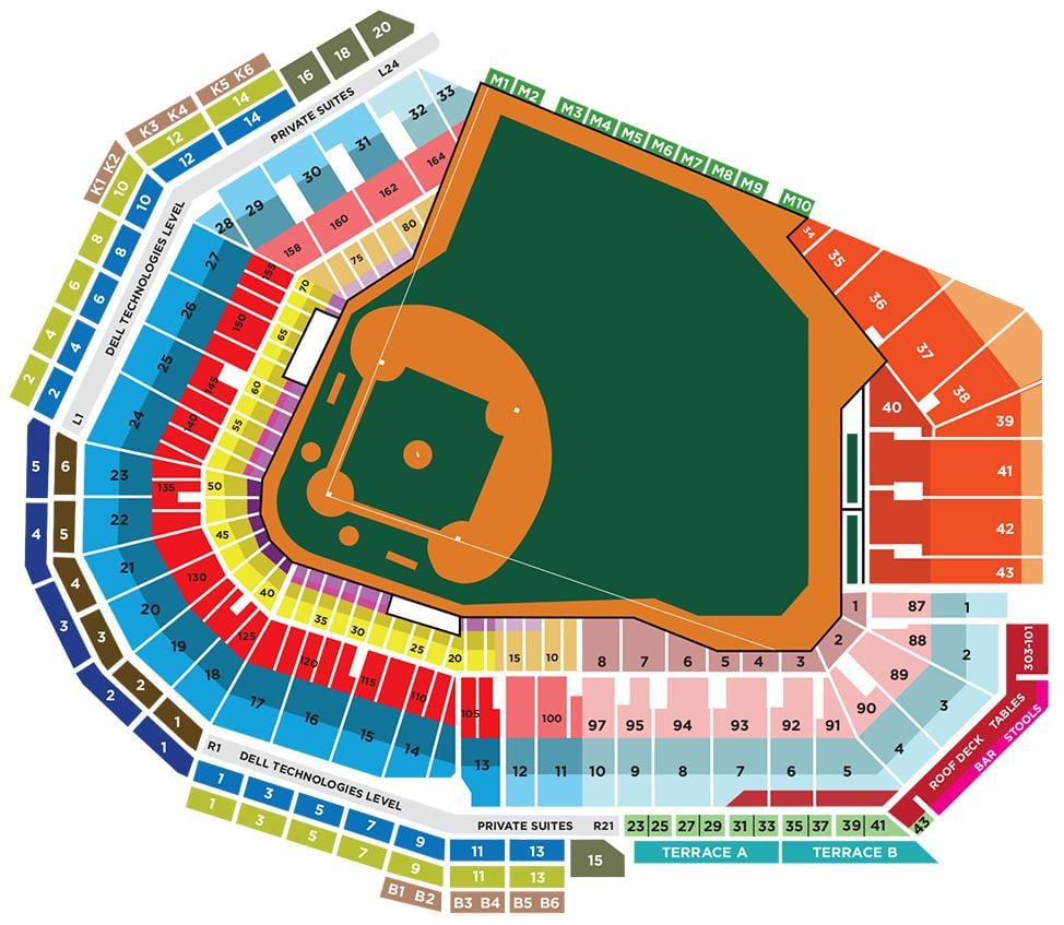 মানচিত্র এর Fenway পার্ক