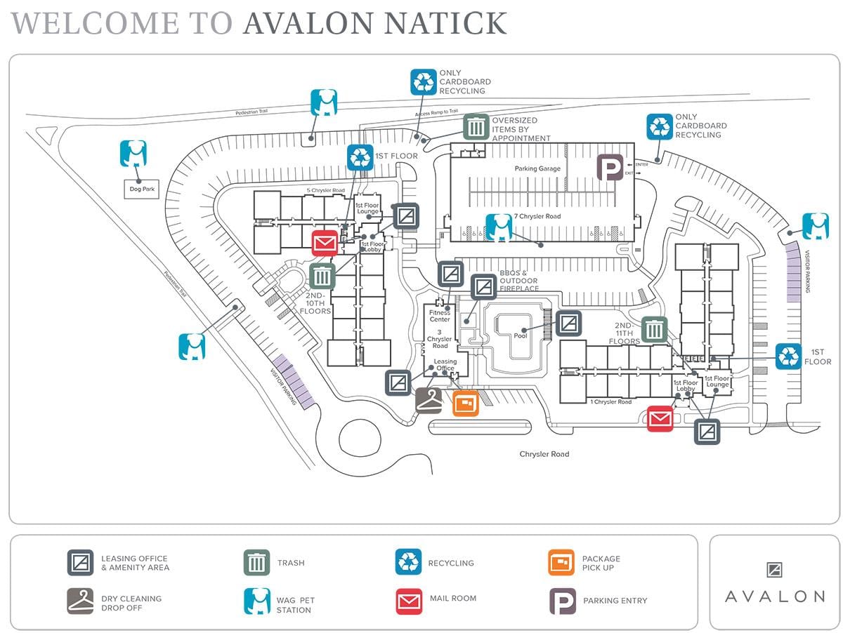 মানচিত্র Natick মল