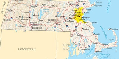 মানচিত্র, Boston, মার্কিন যুক্তরাষ্ট্র