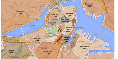 শহরের Boston জোনিং ম্যাপ