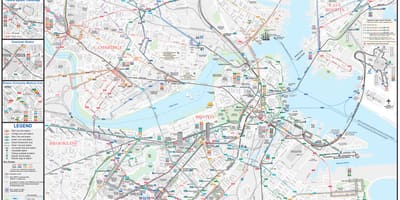 MBTA বাস মানচিত্র